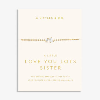 A Little Love You Lots "Love You Sister" Bracelet Gold