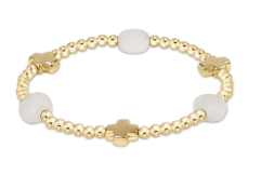 Signature Cross Admire Gold Moonstone 3mm Bracelet