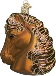 12656 Horse Head-Brown Orn