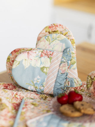 Blanche Mist Patchwork Mini Mitt Set of 2