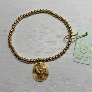 Inspire America Charm Gold 3mm Bracelet