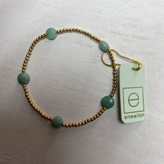 Admire Small Gem Gold Amazonite 2mm Bracelet