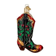 32161 Holly Berry Cowboy Boot