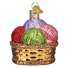 32530 Basket Of Yarn Orn