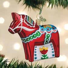 44157 Swedish Dala Horse Orn