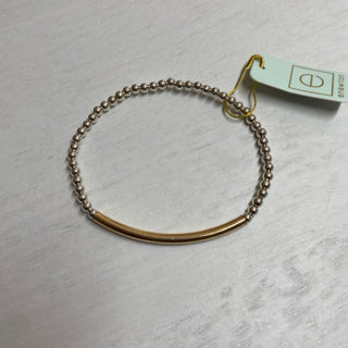 Bliss Bar Smooth Mixed Metal 3mm Bracelet