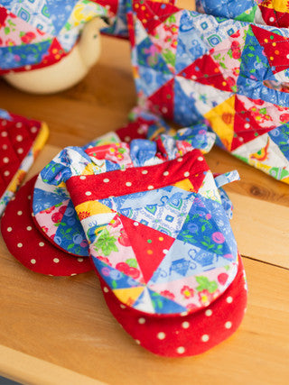 Primary Patchwork Multi Mini Mitt