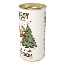 Cowboy Christmas Chocolate Cocoa 7OZ Tin