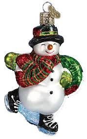 24074 Skating Snowman Orn