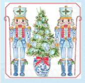 Blue Nutcrackers Cocktail Napkin