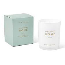Sentiment Candle - Home Sweet Home - Duck egg blue