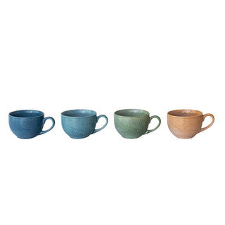 22oz Reactive Glaze Soup Mug/Bowl (4 colors)