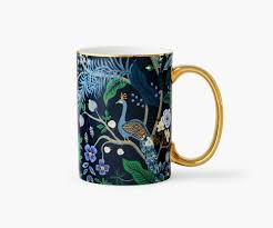 Peacock Porcelain Mug