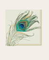 Peacock Feather Cocktail Napkin