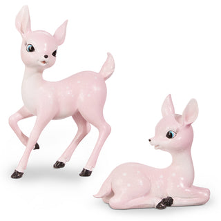 Pink Retro Deer 8"