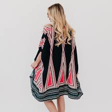 In the City of Paradise Kimono Navy