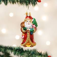 40040 Father Christmas with Gift Orn