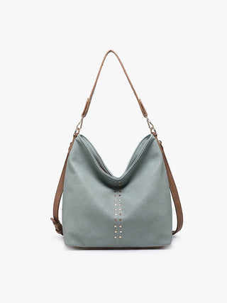 Emery- Black Grey Teal/Brown Crossbody