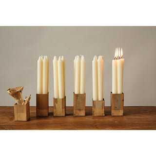 Unscented 10" Taper Candle, Single