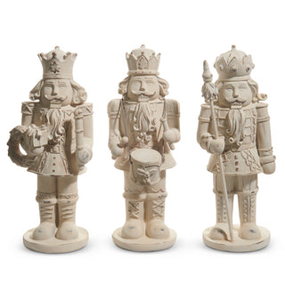 Distressed Whitewashed Nutcracker 9" assort.