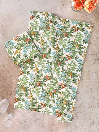 Butterfly Tea Towel Ecru