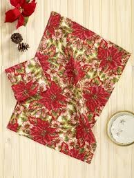 Poinsettia - Ecru Tea Towel