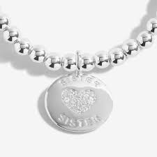 A Little "Just for You Sister" Silver Bracelet