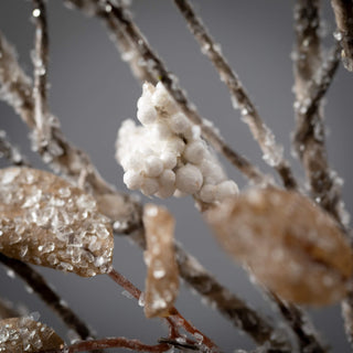 ST1906 Frosted Leaf/Berry Spray