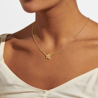 A Little Christmas Gift Box "Merry Christmas" Necklace Gold