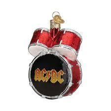 38073 AC/DC Drum Set Ornament - OWC
