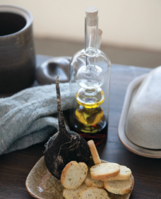 Glass Oil and Vinegar Cruet with Cork Stoppers