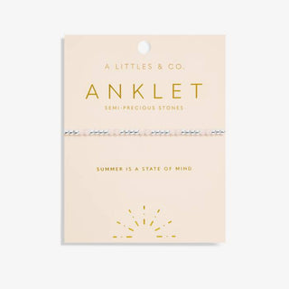 A Little Rose Quartz Anklet