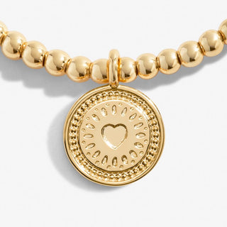 A Little "40th Birthday" Gold Bracelet in Gold-Tone plating