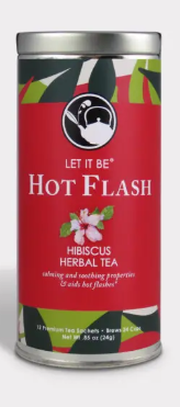 Skinny Silver Tea Tin - Organic Hibiscus Flower