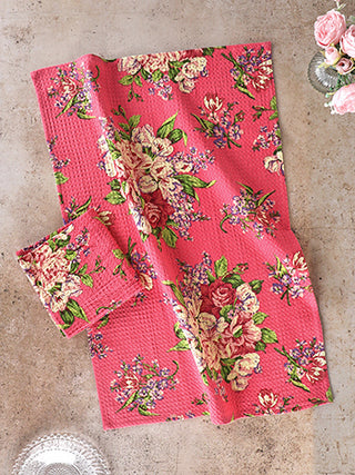 Blanche Pink Tea Towel