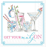 Mahjong Drinks Cocktail Napkin