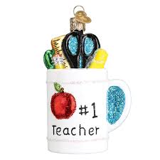 32318 Best Teacher Mug Ornament