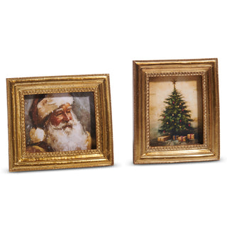 Gilded Christmas Framed Art 6"