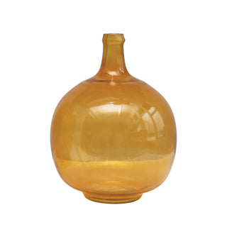 Mustard Glass Vase 12.5Ó df3516