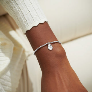 A Little "August Poppy" Birth Flower Bracelet