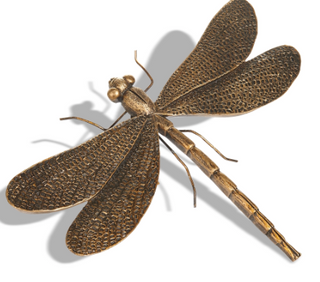 Antique Gold Dragonfly 6.75"