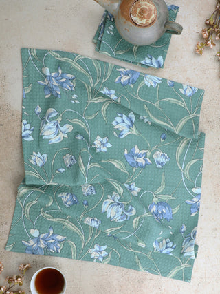 Ajmeer Tea Towel Jade Green