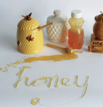 Honey Jar With Honey Dipper set of 2