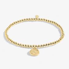 A Little Birthflower "February" Gold Bracelet