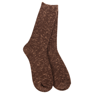 Cotton Slub Marled Crew OS Coffee - WSS