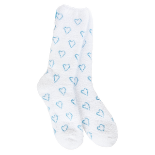 World's Softest Cozy Crew OS Blue Heart