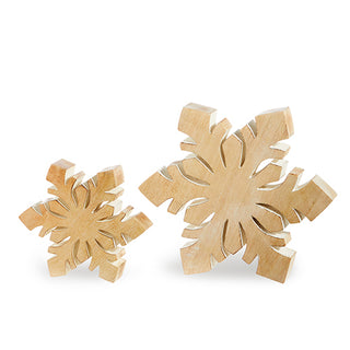 4334000LG Wooden Snowflake Large
