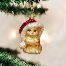 12366 Santa's Kitten Orn