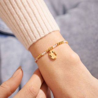A Little "April" Birthstone Bracelet Gold
