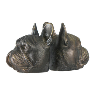 Dog Head Bookends with Antique Finish